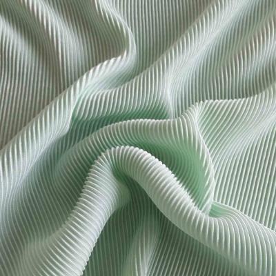 Bright Crepe Polyester Fabric With Foil Finish